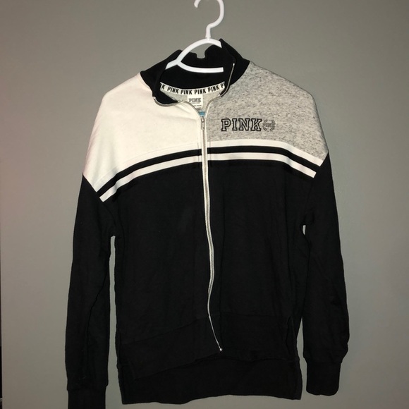 PINK Victoria's Secret Tops - Pink VS full zip sweatshirt